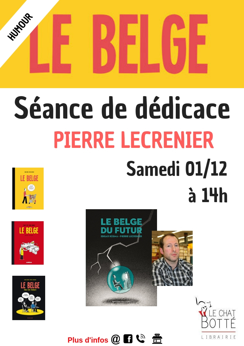 Séance de dédicace – BD « Le Belge » – Pierre Lecrenier