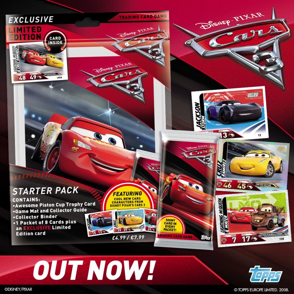 Cars 3 trading cards game » Librairie le Chat Botté